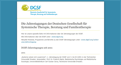 Desktop Screenshot of dgsf-tagung.de